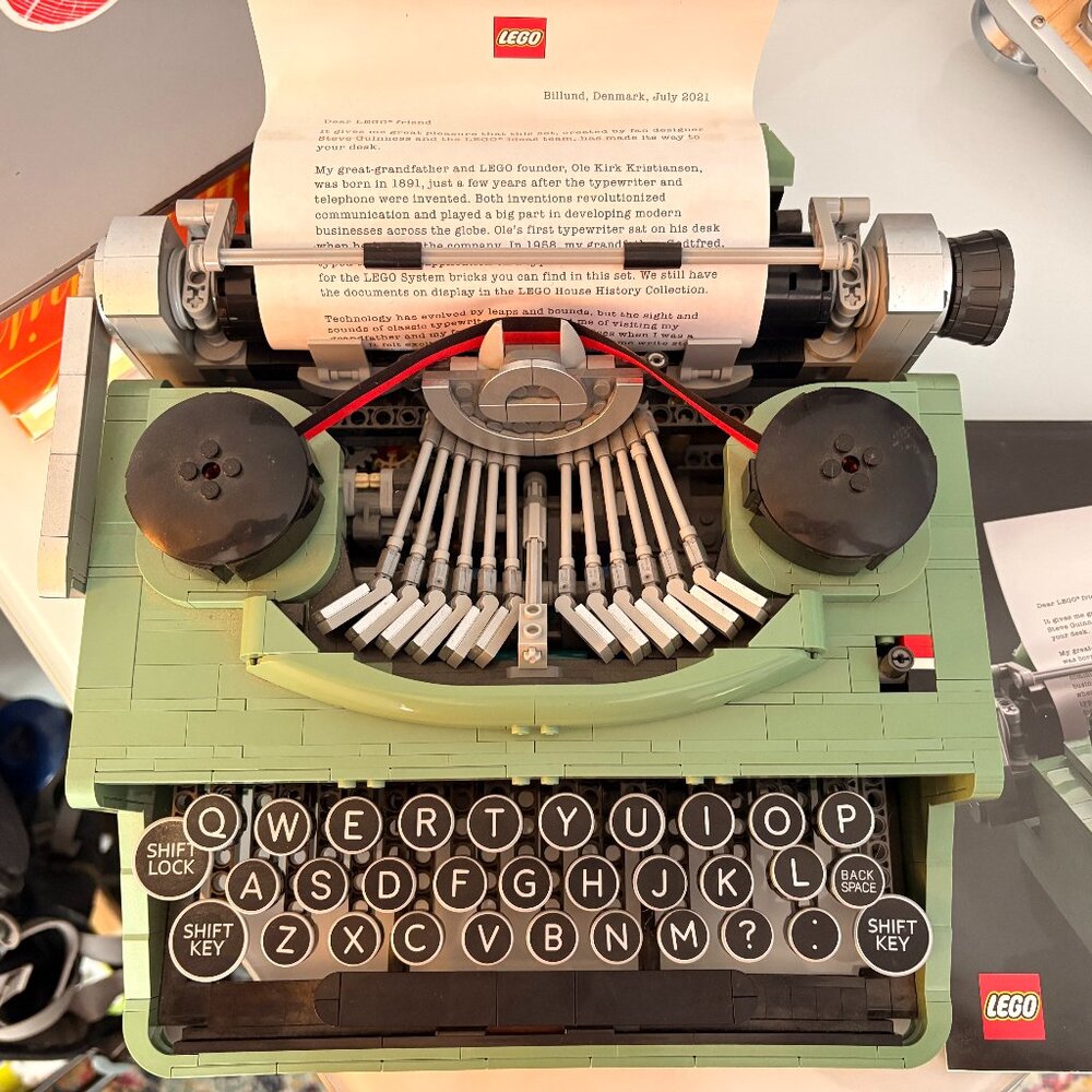 Lego Typewriter Set